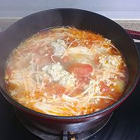 番茄肉丸菌菇汤的做法图解9
