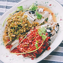 双椒拼色版剁椒鱼头