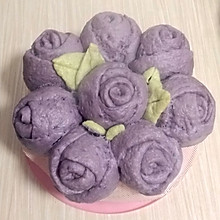 玫瑰花卷（紫薯版）