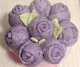 玫瑰花卷（紫薯版）的做法
