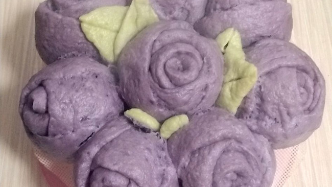 玫瑰花卷（紫薯版）的做法