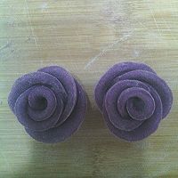 紫薯玫瑰卷的做法图解8