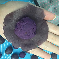 紫薯流心桃山皮月饼的做法图解7