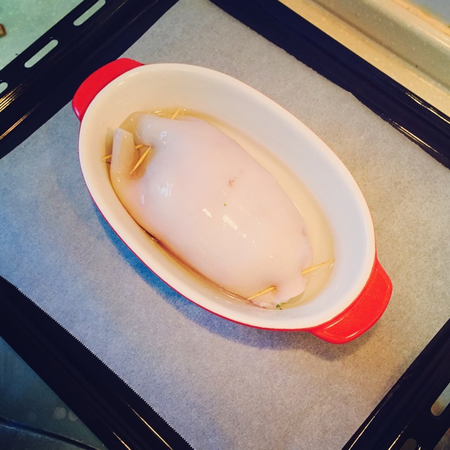 意式酿鲜鱿鱼（烤箱法）Stuffed squid的做法图解6