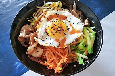 无需石锅的家常版韩式拌饭