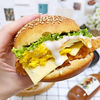 超满足鸡排汉堡➕椒盐薯条 | 烤箱美食的做法图解7