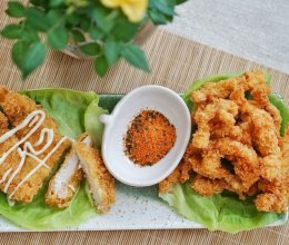 香酥炸鸡排&鸡柳的做法