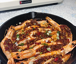 蒜蓉金针菇烤大虾的做法