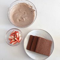 ins风~草莓巧克力奶油小方蛋糕的做法图解9