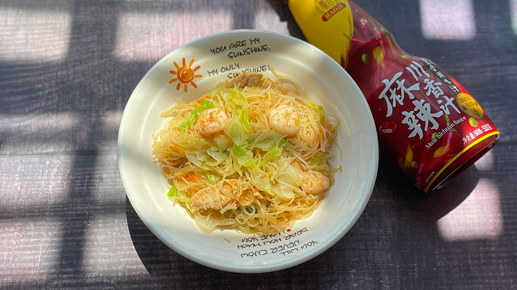 麻辣虾仁炒粉丝的做法