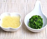 姜丝拌穿心莲的做法图解4