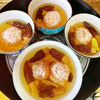 冬令进补孩子长高养脾胃羊肚菌山药肉丸汤的做法图解6