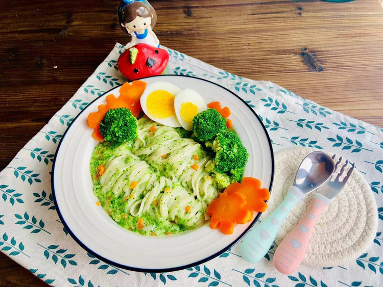 西兰花面，营养又美味的做法