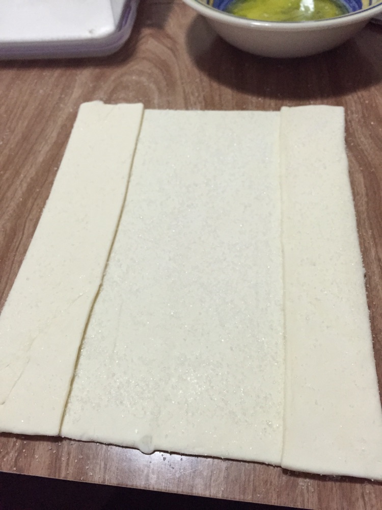 快手下午茶【经典法式甜品】Palmiers蝴蝶酥的做法图解3