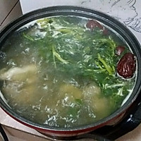 西洋菜炖猪骨汤的做法图解3