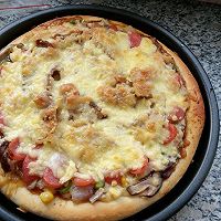 中式口味～田园烤肉披萨的做法图解7