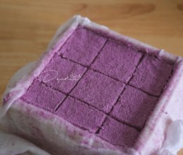 紫薯双色松糕的做法
