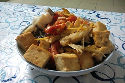 豆腐焖鱼块