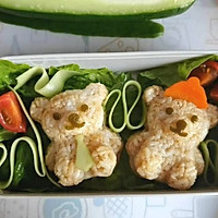 春游便当之小熊饭团的做法图解9
