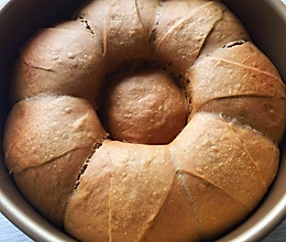 #亲子烘焙#红糖皇冠面包的做法