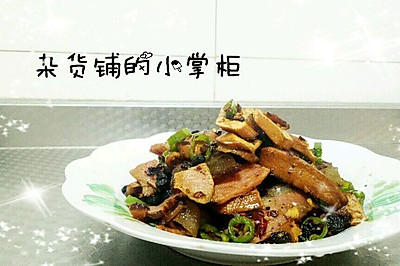 豆干青椒炒腊肉