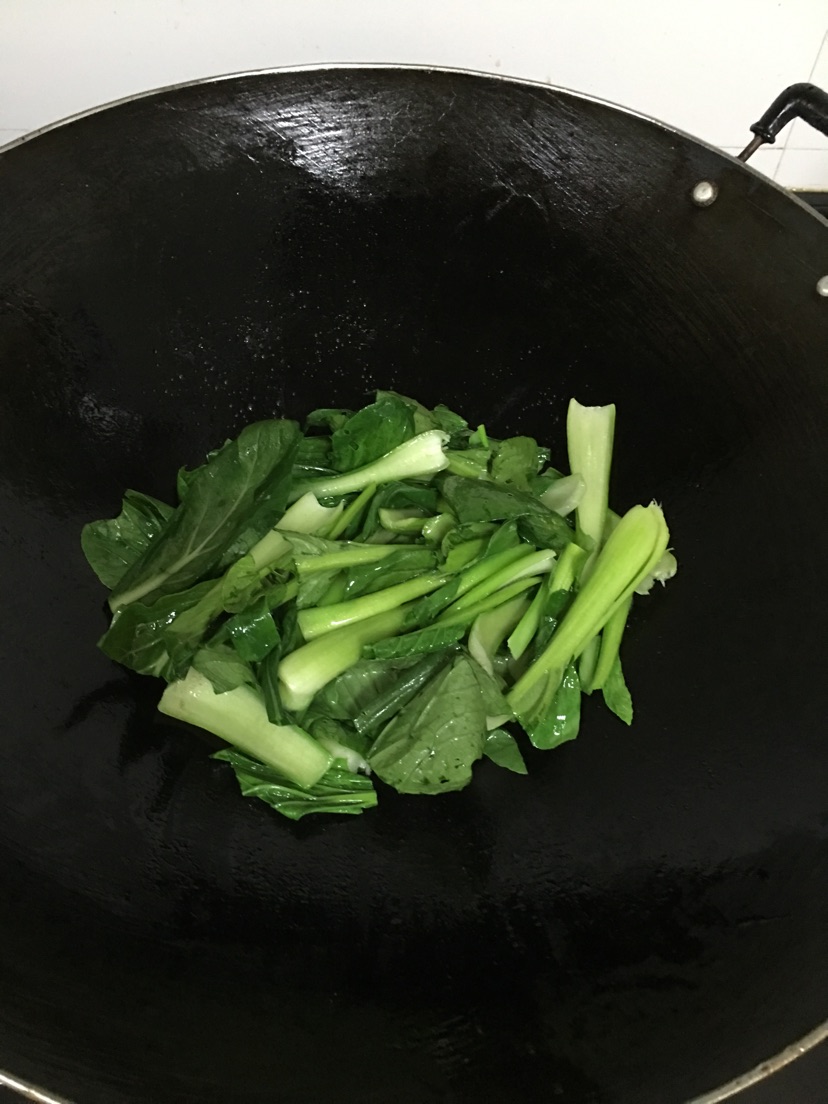 蒜蓉炒上海青的做法图解3