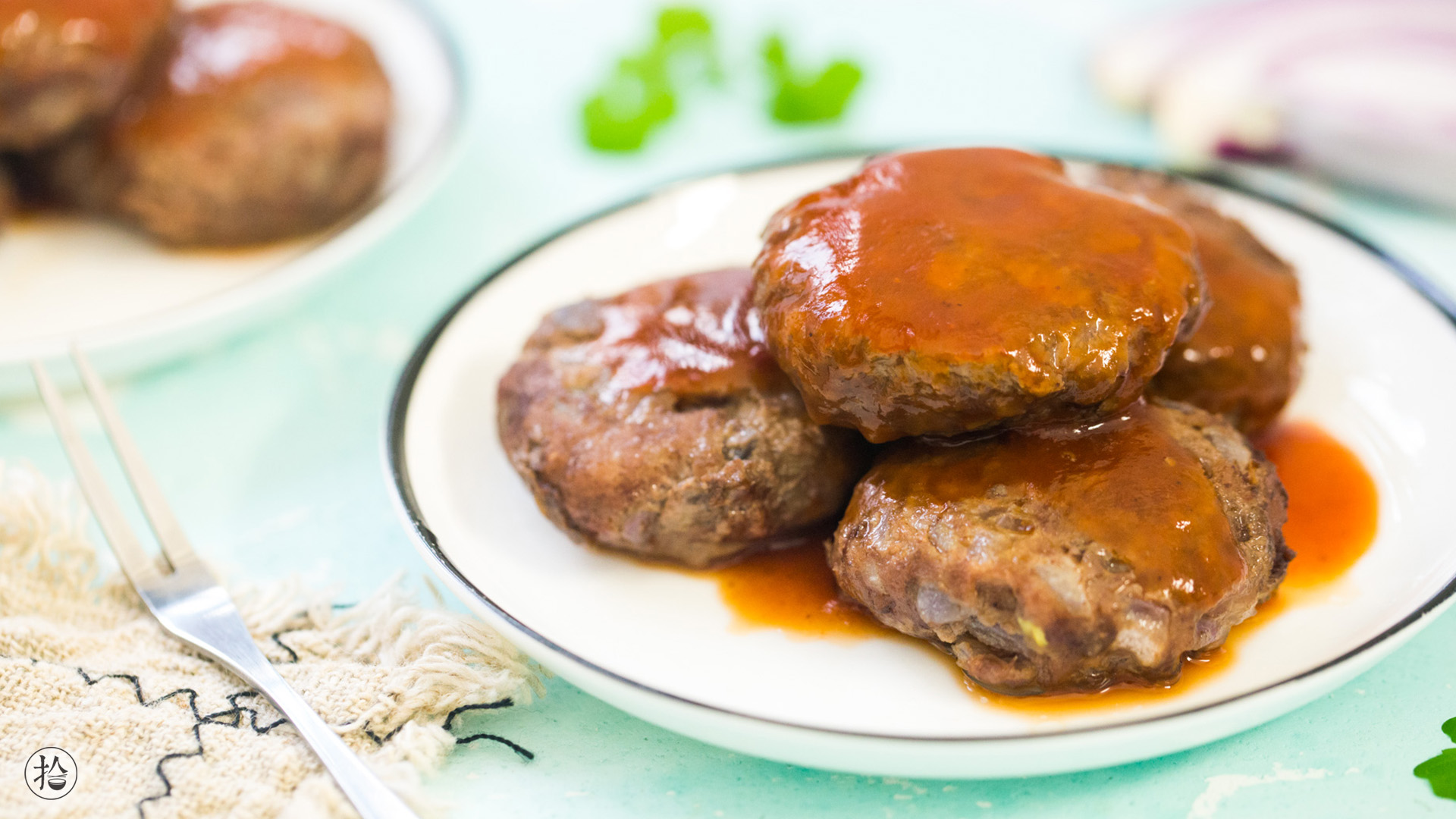 Beef and onion pancake