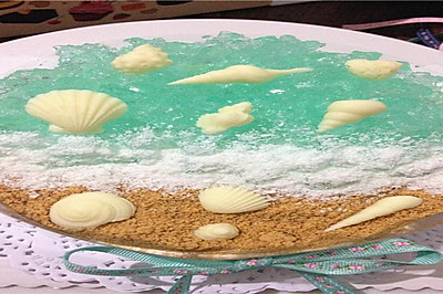 海洋慕斯蛋糕—第二届烘焙大赛作品作者：向着阳光是最温暖的地方