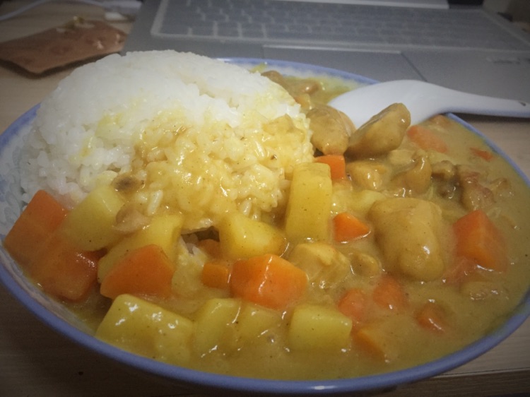 【一人食】咖喱鸡块盖饭的做法图解7