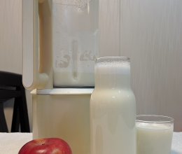 #皇后红玫瑰花式做法#苹果燕麦奶的做法