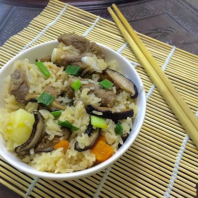 懒人版#排骨焖饭