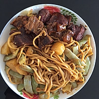 排骨焖面的做法图解3