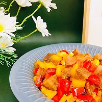 麻辣香肠炒彩椒的做法图解12