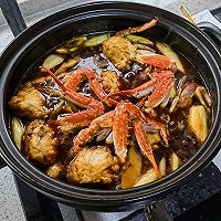 #米饭最强CP#牛蛙肉蟹煲的做法图解14