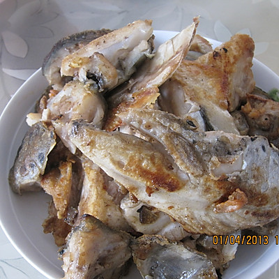 香煎三文鱼头