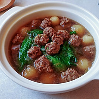 葱青生冬粉羊丸的做法图解6