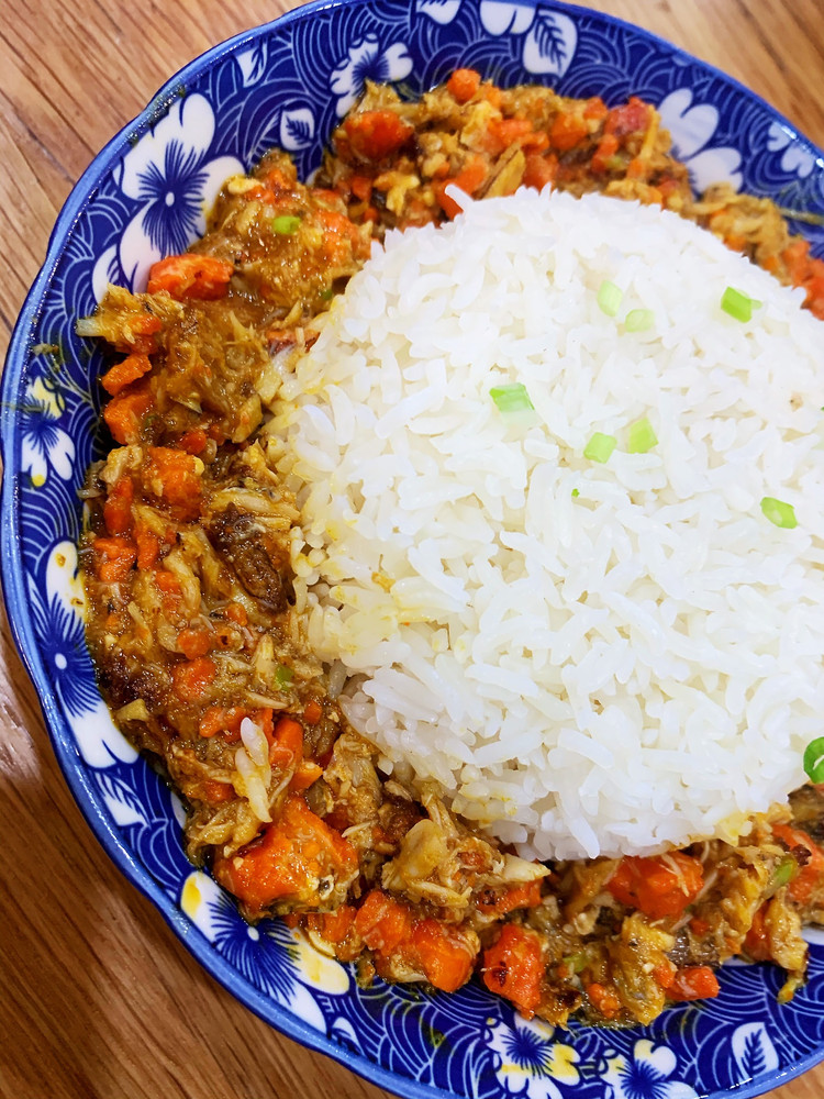 蟹黄捞饭（家庭版）的做法