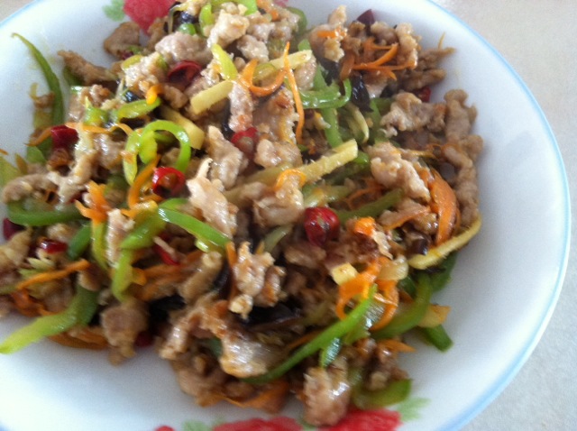 Fish flavored shredded pork