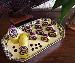 鸡蛋紫薯卷的做法