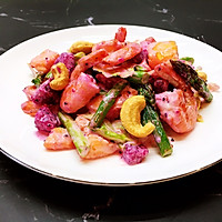 #美食视频挑战赛#初夏鲜虾蔬果沙拉的做法图解8