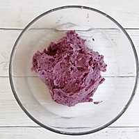 低脂饱腹的紫薯芋泥蛋糕卷的做法图解2