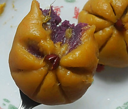 南瓜饼（馅是紫薯）的做法