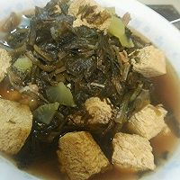 东北菜之【雪里蕻青笋冻豆腐】的做法图解10
