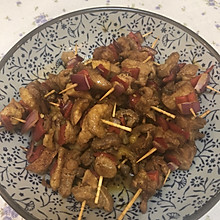 牙签鸡肉~光波炉