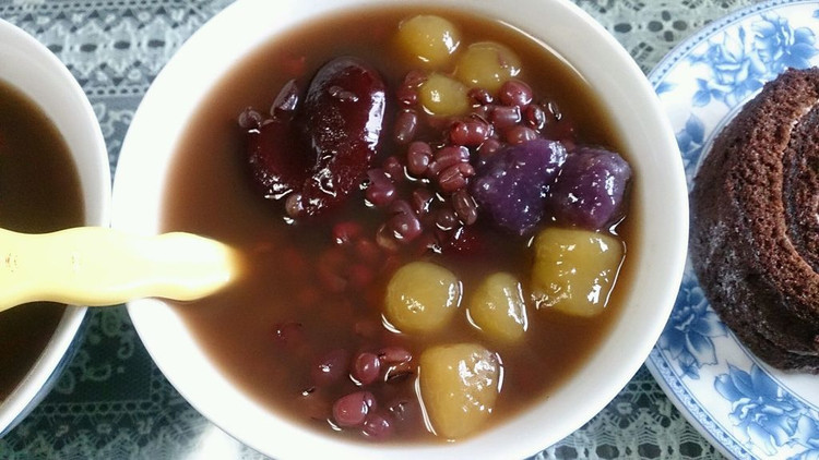 自制椰汁／红豆芋圆（紫薯南瓜红薯）的做法
