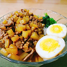 改良版卤肉饭-土豆卤肉饭