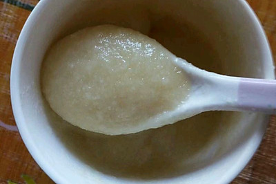 苹果泥米糊