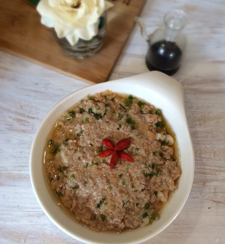 大头菜蒸肉饼的做法
