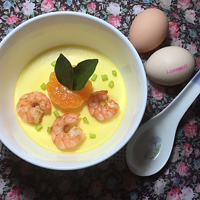 虾仁牛奶鸡蛋羹