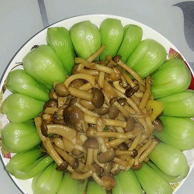 蚝油油菜蟹味菇